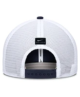 Nike Men's Navy Michigan Wolverines 2025 Dugout Coaches Rise Performance Trucker Adjustable Hat