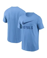 Nike Men's Light Blue Kansas City Royals Swoosh T-Shirt
