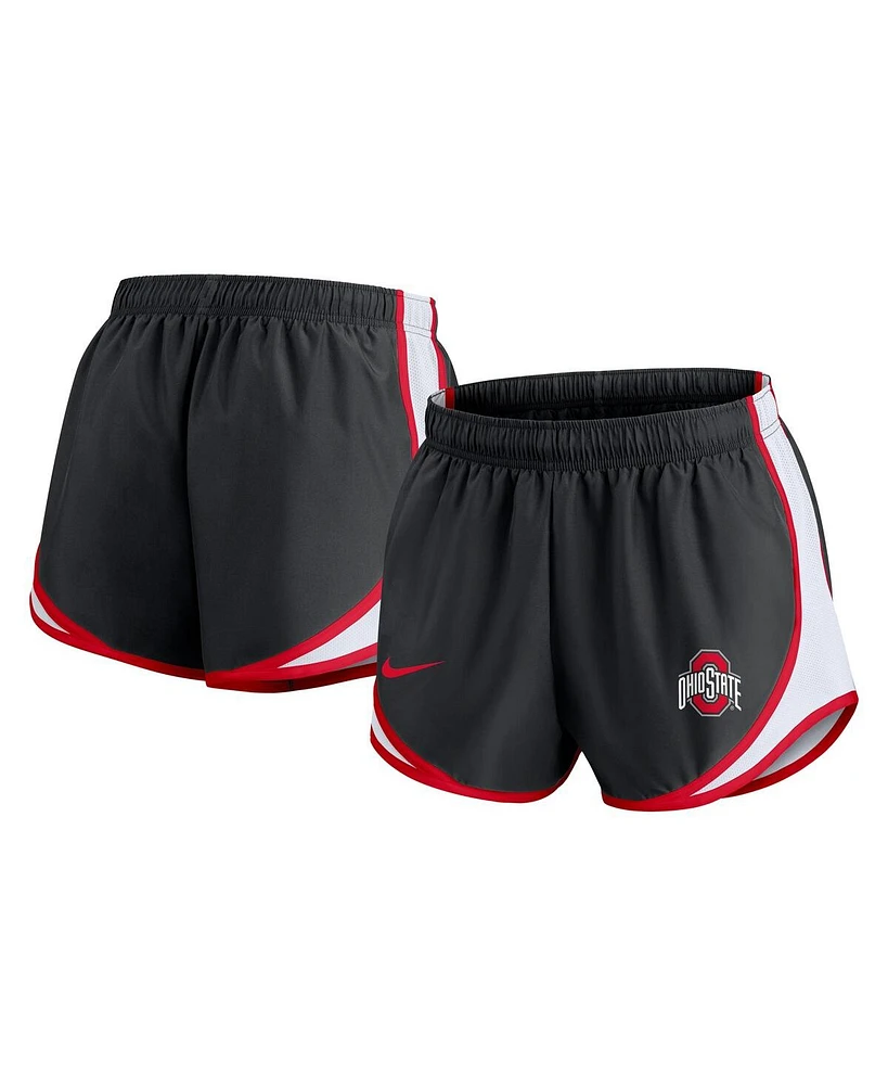 Nike Women's Black Ohio State Buckeyes Spring Break Tempo Performance Shorts