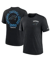 Nike Men's Black Carolina Panthers Rewind 2-Hit Tri-Blend T-Shirt
