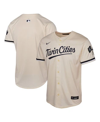 Nike Big Boys and Girls Cream Minnesota Twins Alternate Limited Jersey