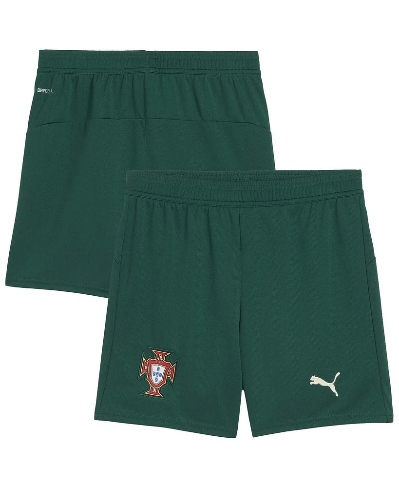 Puma Big Boys and Girls Green Portugal National Team Replica Shorts
