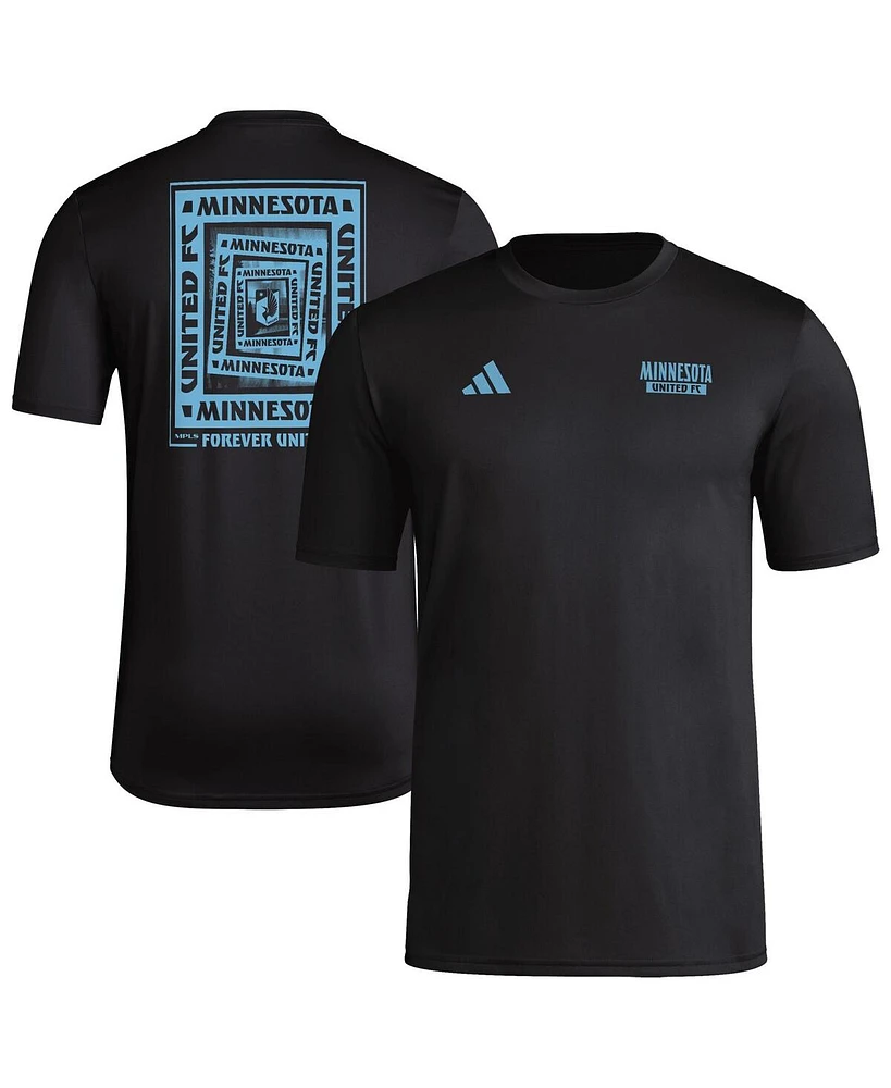 Adidas Men's Black Minnesota United Fc Local Wrap T-Shirt