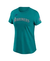 Nike Women's Ken Griffey Jr. Aqua Seattle Mariners Cooperstown Collection Name Number T-Shirt
