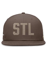 Nike Men's Brown St. Louis Cardinals Statement Ironstone Performance True Fitted Hat