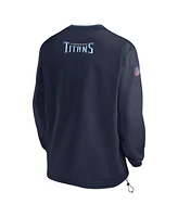 Nike Men's Navy Tennessee Titans 2023/24 Sideline Repel V-neck Long Sleeve Pullover Windshirt