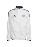 Adidas Men's Navy/White San Diego Fc 2025 Anthem Reversible Full-Zip Jacket