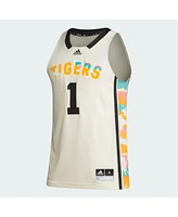 Men's adidas #1 Khaki Grambling Tigers Honoring Black Excellence Basketball Jersey