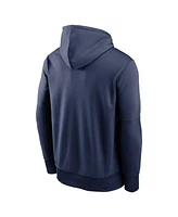 Nike Men's Navy Toronto Blue Jays Authentic Collection Logo Stack Performance Pullover Hoodie