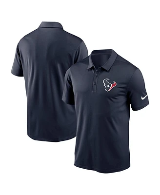 Nike Men's Navy Houston Texans Fan Gear Franchise Heat-Sealed Graphic Team Polo Shirt