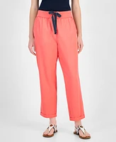 Tommy Hilfiger Women's Cropped Pull-On Utility Pants