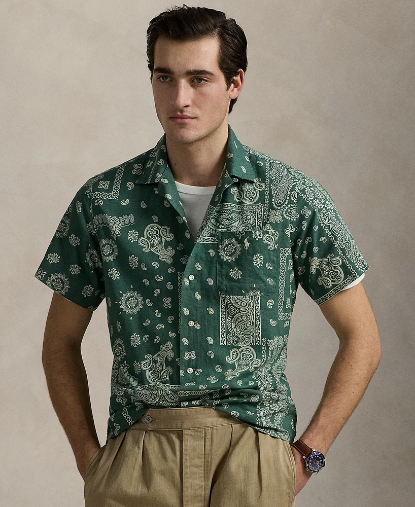 Polo Ralph Lauren Men's Classic-Fit Bandanna-Print Camp Shirt