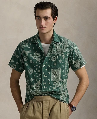 Polo Ralph Lauren Men's Classic-Fit Bandanna-Print Camp Shirt