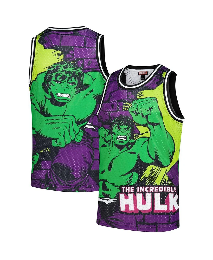 Lids Big Boys and Girls Purple Hulk Print Mesh Fashion Jersey