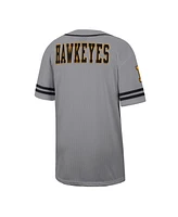 Colosseum Men's Gray Iowa Hawkeyes Free Spirited Baseball Jersey