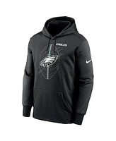 Nike Men's Black Philadelphia Eagles Performance Fleece Pullover Hoodie