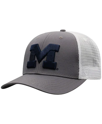 Top of the World Men's Gray Michigan Wolverines Trucker Adjustable Hat