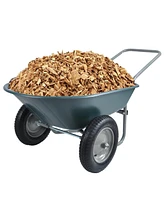 Two wheeled trolley for garden 15 inch pneumatic wheel