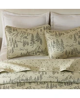 Linery & Co. Lodge Printed Microfiber Quilt Set with Shams