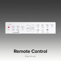 SmartBidet Sb-1200ER Advanced Electric Bidet Seat for Elongated Toilets with Remote Control
