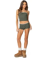 Edikted Women's Georgina Waffle Tube Top