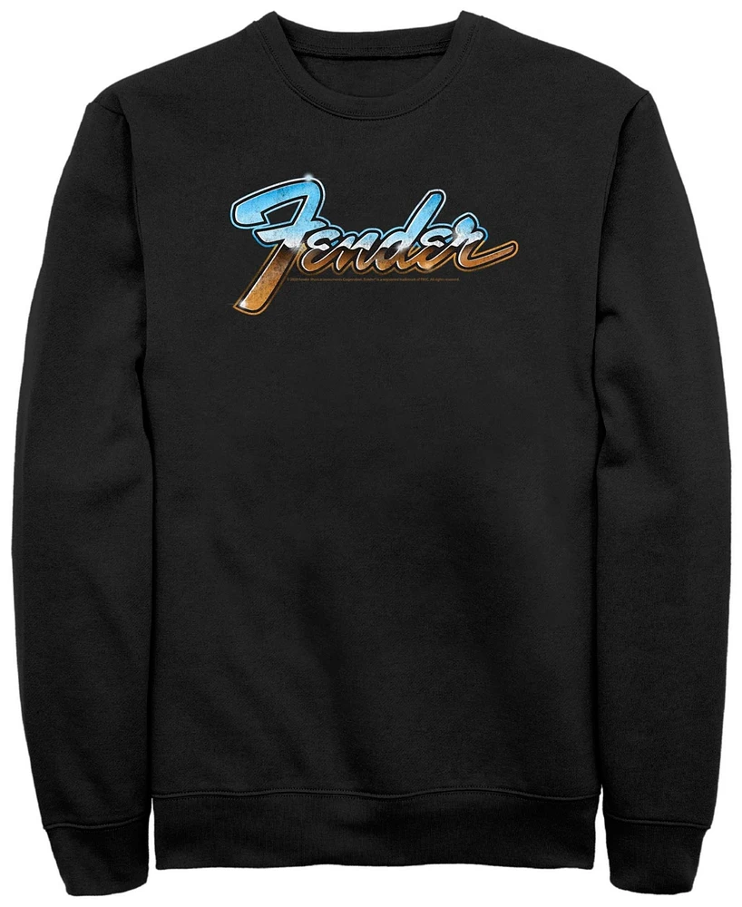 Fender Men's Chrome Crew Fleece Pullover Sweatshirt
