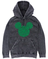 Mickey Classic Men's Clover Fill Hoodie Fleece Pullover Sweatshirt