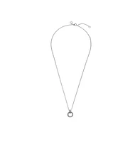 Pandora Sterling Silver Double Circle Pendant Necklace