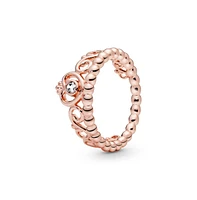 Pandora Gold-Plated Princess Tiara Crown Ring