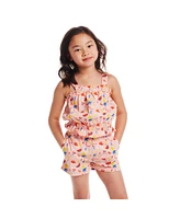Andy & Evan Toddler Girls Toddler/Child Pink Fruit Print Tank and Shorts Set