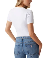 Guess Women's Embellished Logo Short-Sleeve T-Shirt