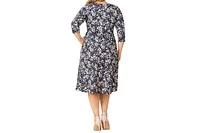 Kiyonna Plus Royal Sweetheart Cocktail Dress