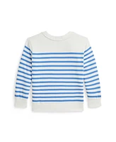 Polo Ralph Lauren Toddler and Little Boys Bear Striped Fleece Sweatshirt