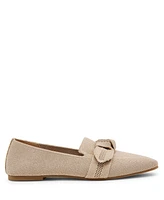Anne Klein Women's Tanya Bow Knit Slip On Loafers