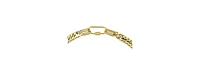 Stainless Steel Wide Chain Necklace in Gold Plate