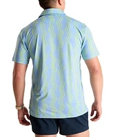 Chubbies Men's The Wavy Daze Performance Polo Shirt