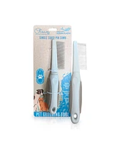 Ocean Plastic by Pt Single-Sided Pin Comb Brush for Pets, Eco-Friendly Grooming Tool Dogs and Cats