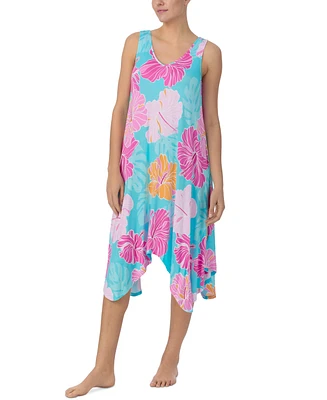 Ellen Tracey Women's Sleeveless Handkerchief-Hem Nightgown
