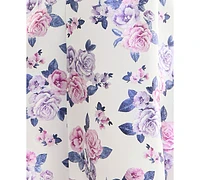 City Studios Juniors' Floral Print Sleeveless Fit & Flare Mini Dress