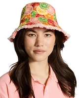 Steve Madden H-Fresh Sliced Citrus Printed Canvas Bucket Hat