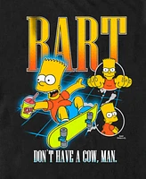 The Simpsons Men's Bart Flying Short Sleeve T-Shirt