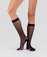 Lechery Women's Set of Two Fishnet Knee-highs