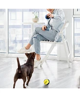 Precious Tails 2-Pack High-Bounce Pet Tennis Balls with Woof and Bounce Print