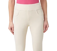 Hue Women's Game Changing Tulip-Hem Denim Capri Leggings