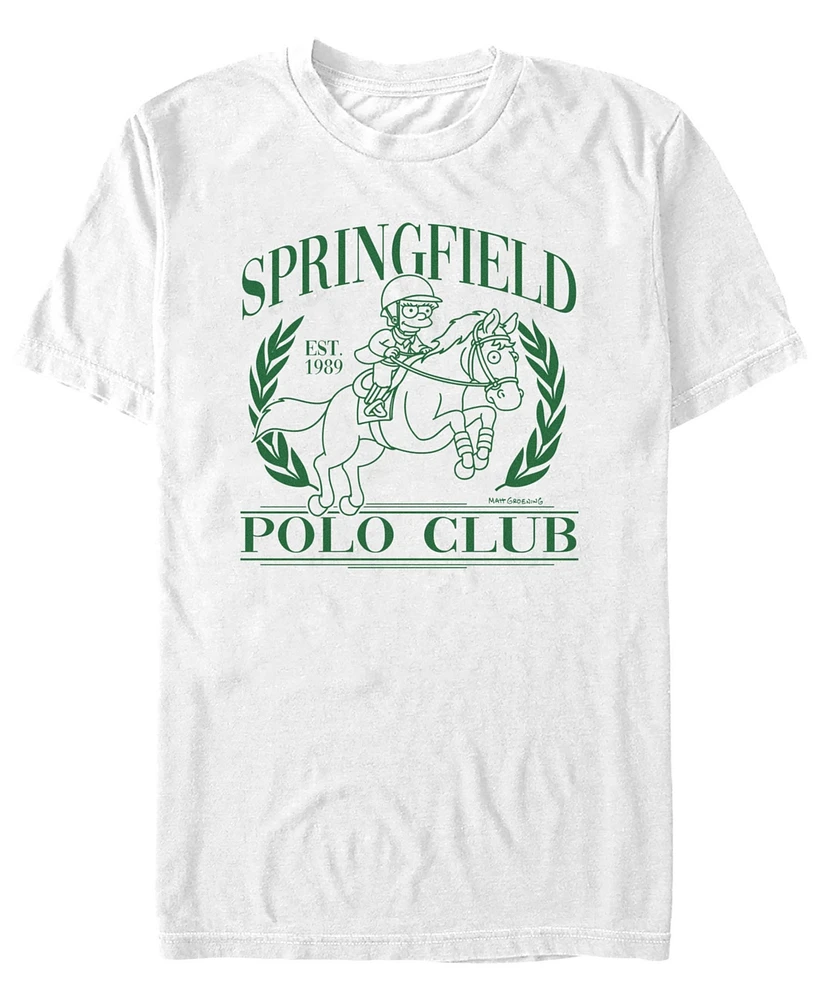 The Simpsons Men's Polo Club Short Sleeve T-Shirt