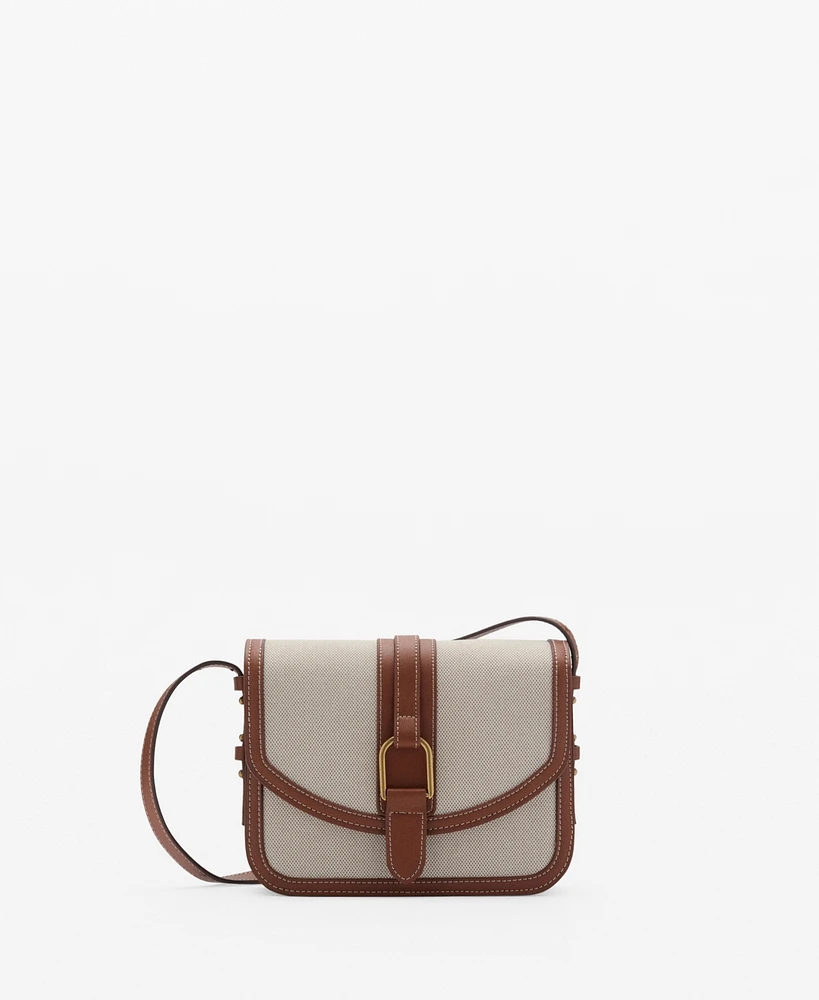 Mango Women's Flap Crossbody Bag