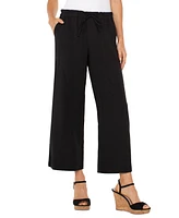 Liverpool Los Angeles Women's Pull-on Wide-Leg Crop Pants