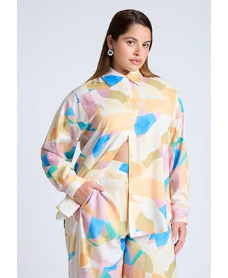 Eloquii Plus Button Down Top