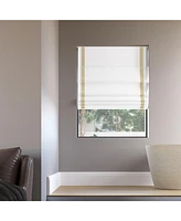 Olander Black Ribbon Border 100% Blackout Cordless Roman Shade