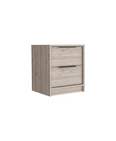 Depot E-shop Egeo Nightstand, Two Drawers, Superior Top